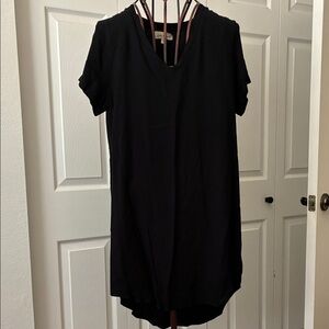 cloth + stone V-Neck Short Sleeve Dress Top